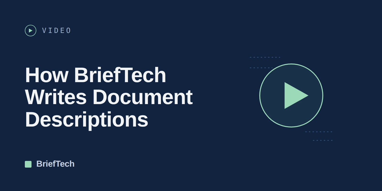 How BriefTech Writes Document Descriptions