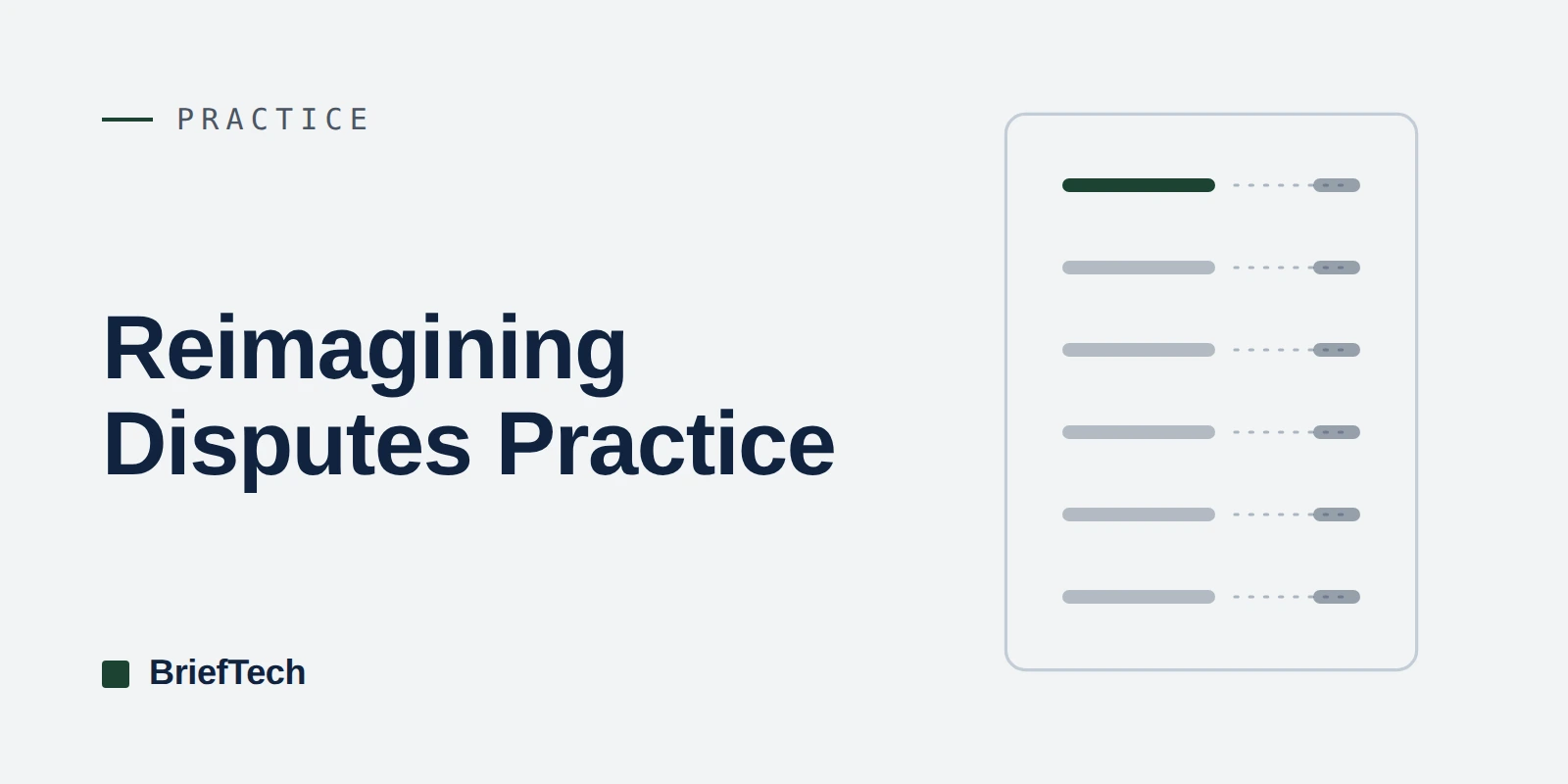 Reimagining Disputes Practice